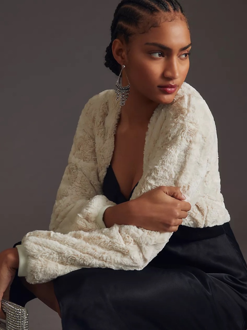 Anthropologie Maeve Faux Fur Shrug - Picture 3 of 9